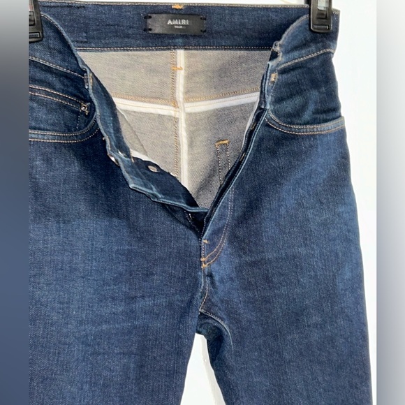 Amiri stack nwot raw denim beautiful 30w 34.5”ins stack Italy 🇮🇹 - Picture 11 of 16